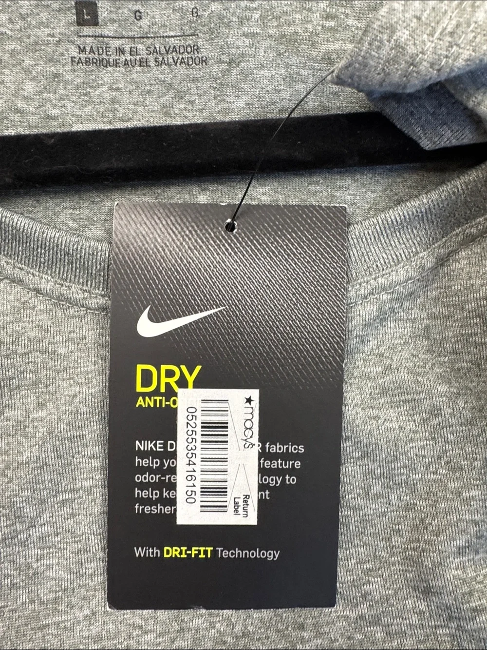 Nike Women's Gray Short Sleeve Performance Tee with Swoosh